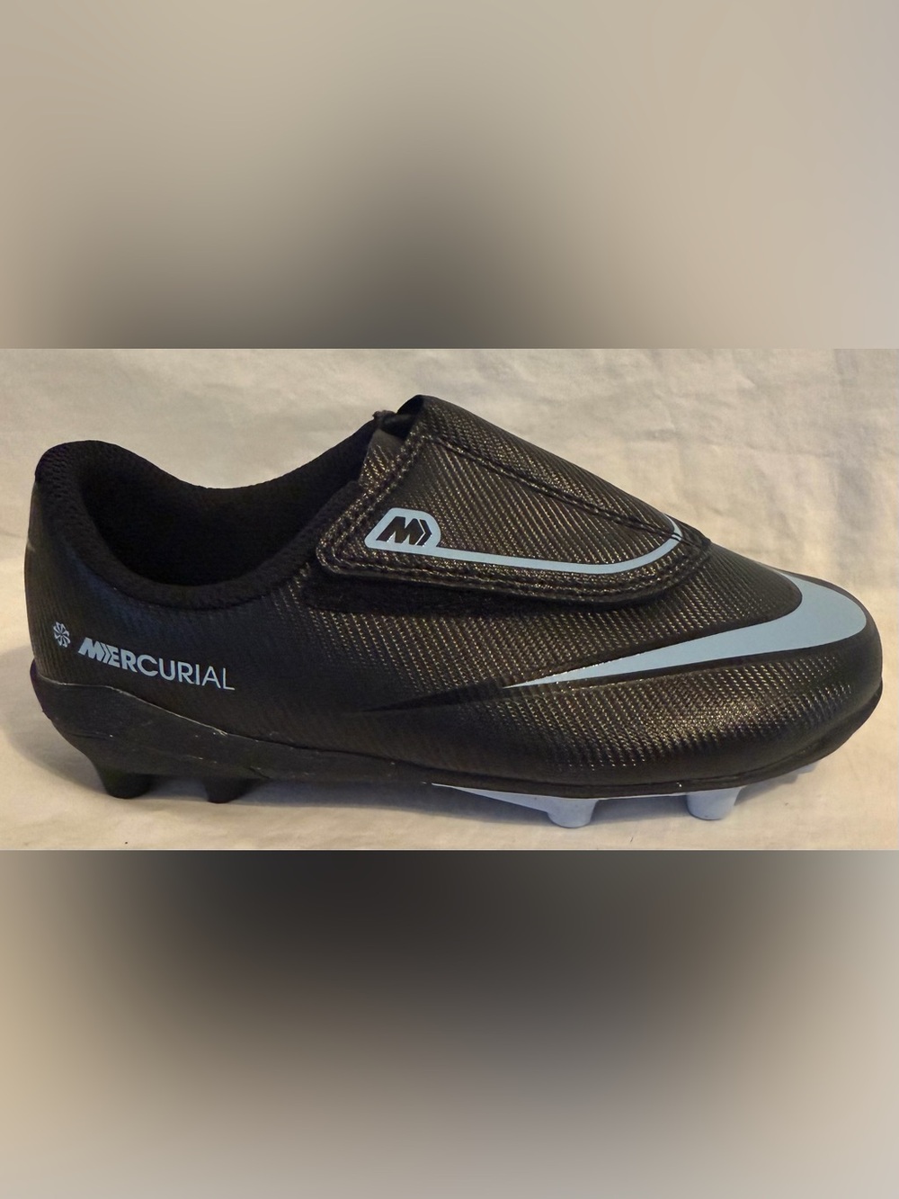 Nike Jr Vapor 16 Club PS Soccer Cleats Black/Blue FQ8290-003 Toddler Sz: 11C
